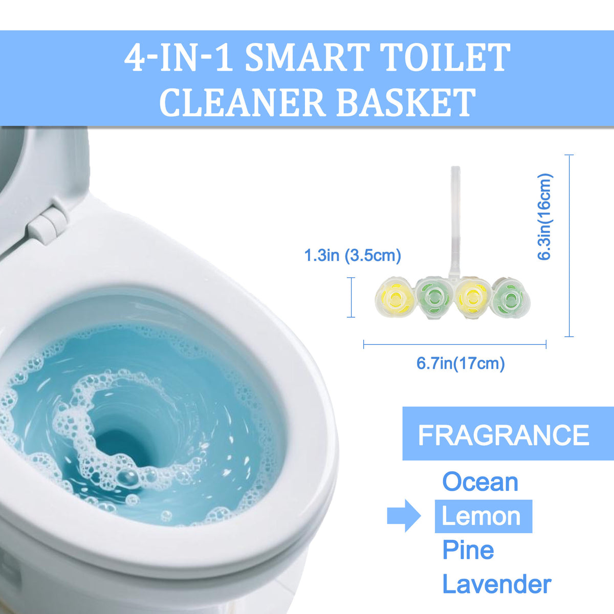 HerbAngel 4-in-1 Hanging Toilet Cleaner Balls