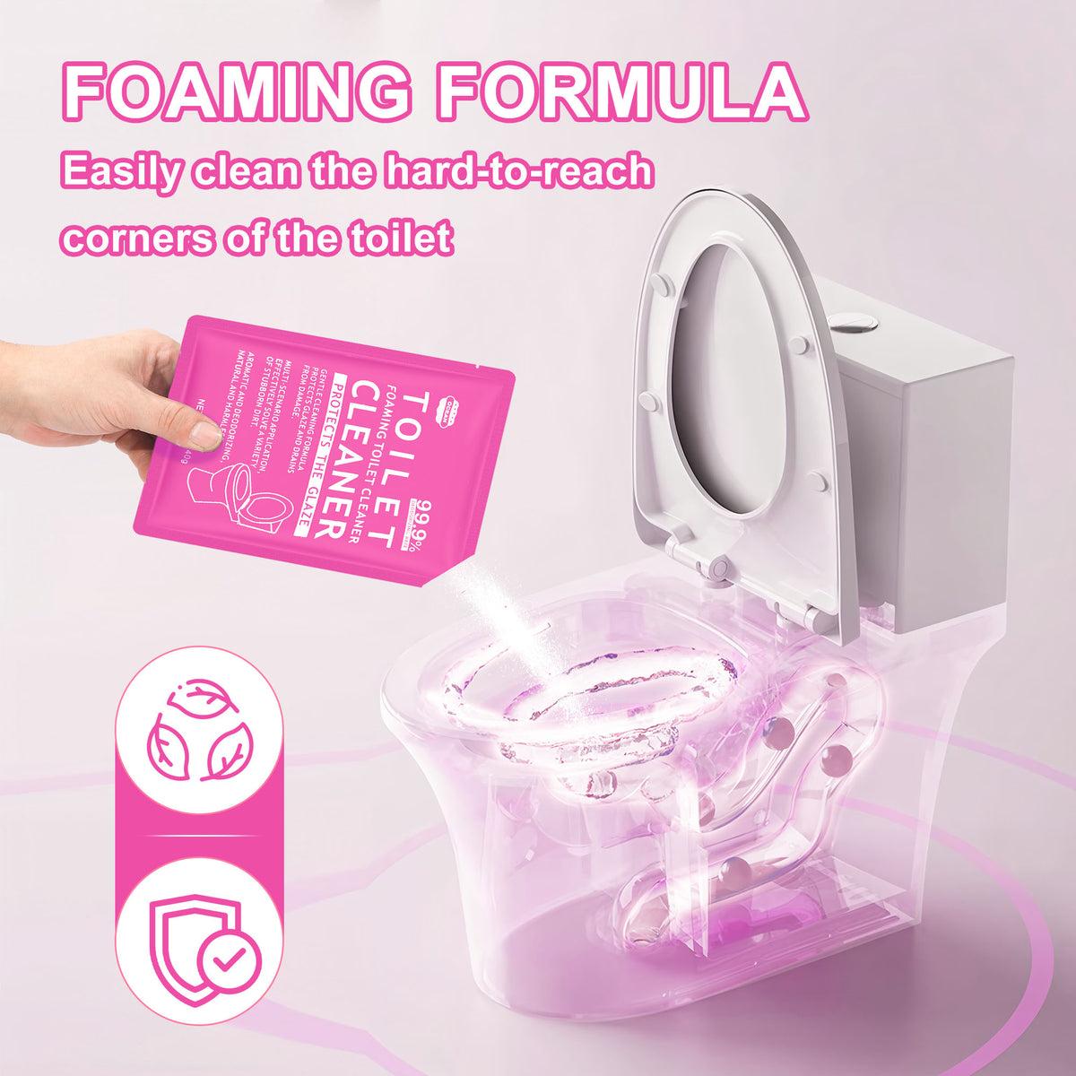 Flower Scent No-Scrub Toilet Foam Cleaner