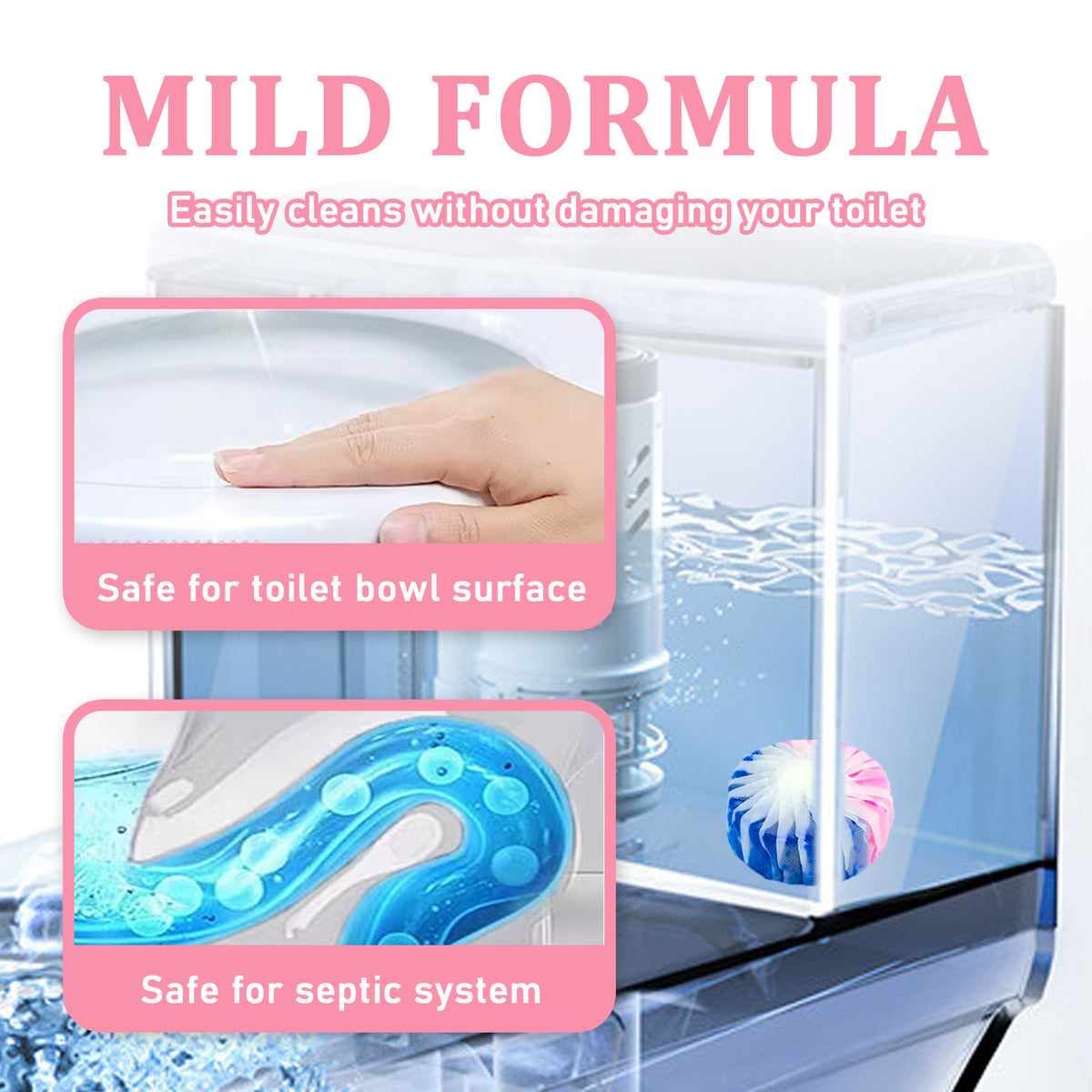 HerbAngel Automatic Toilet Bowl Cleaner Blocks