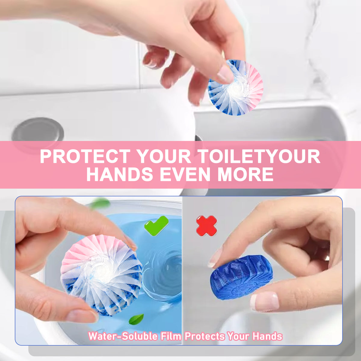 HerbAngel Automatic Toilet Bowl Cleaner Blocks