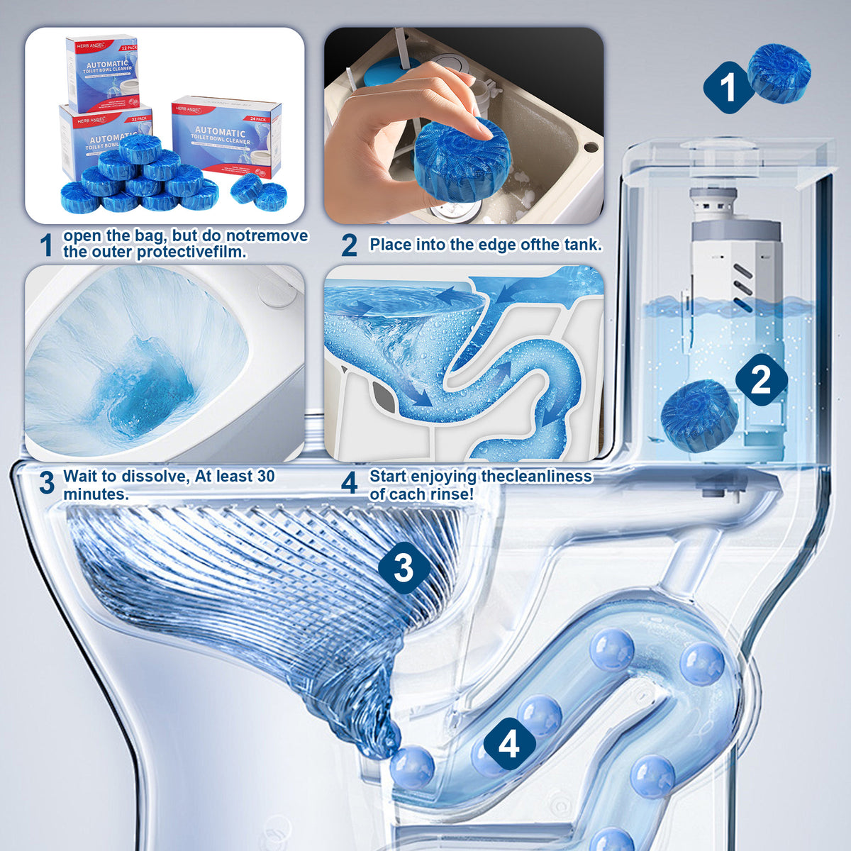 Toilet Bowl Cleaner | Natural Non-Toxic Toilet Cleaning Solution