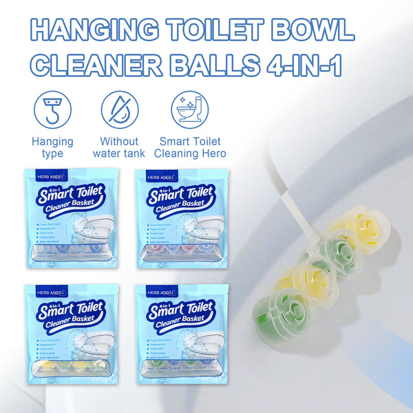 HerbAngel 4-in-1 Hanging Toilet Cleaner Balls