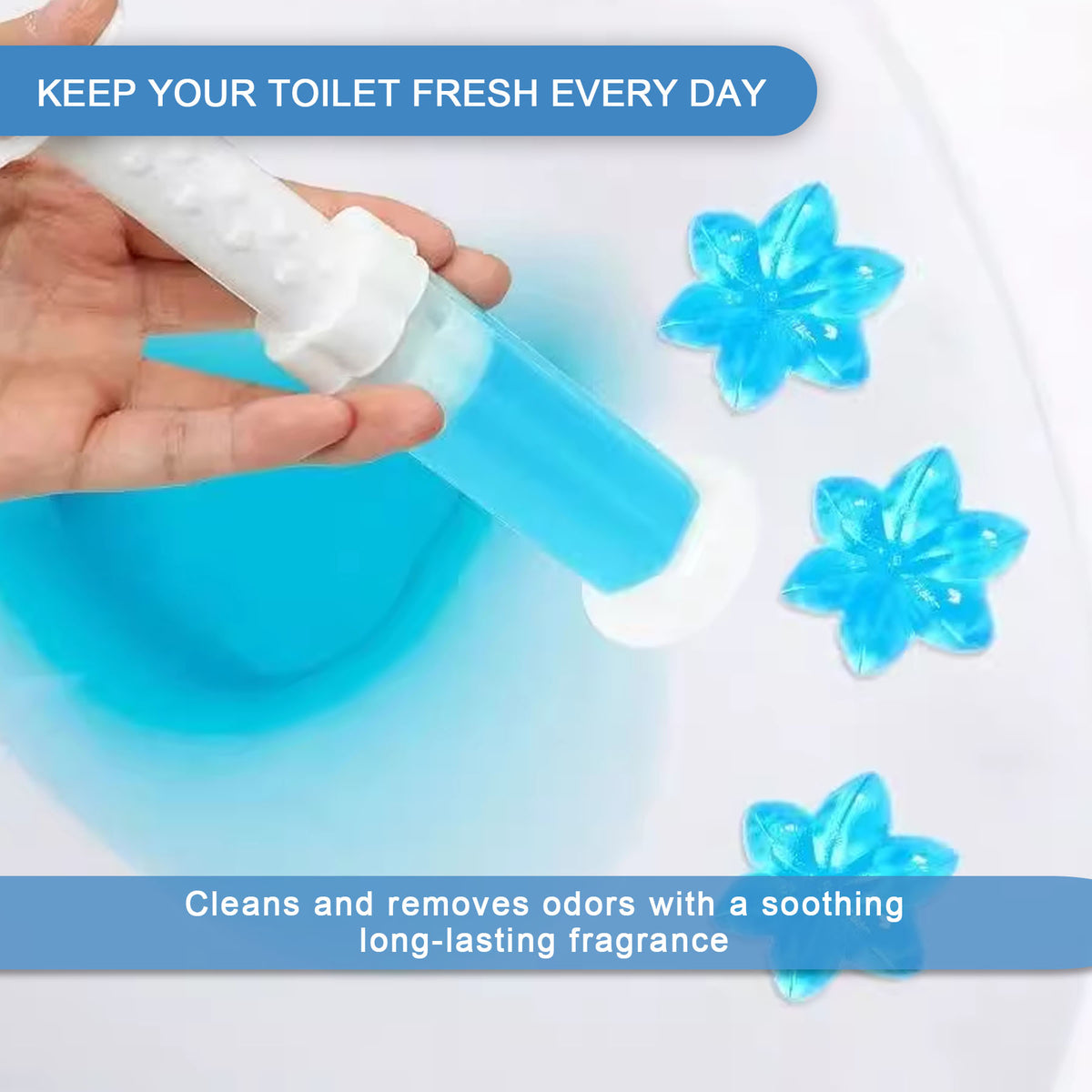 HerbAngel Toilet Gel Discs 6-in-1 (84 Flowers, Multi-Scent)