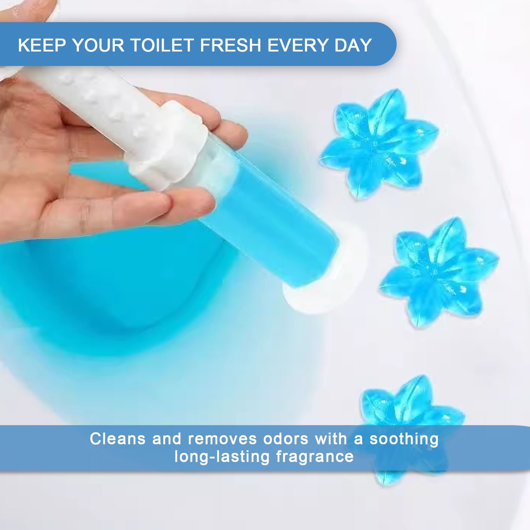 HerbAngel Toilet Gel Discs 6-in-1 (84 Flowers, Multi-Scent)