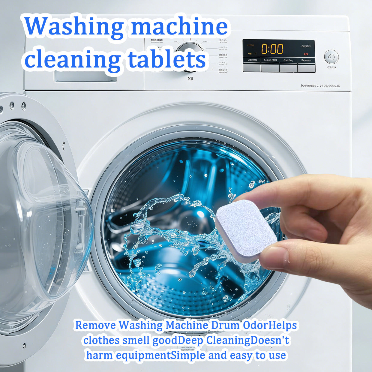 HerbAngel Washing Machine Cleaner Pro for Pet Owners (25 Tablets)