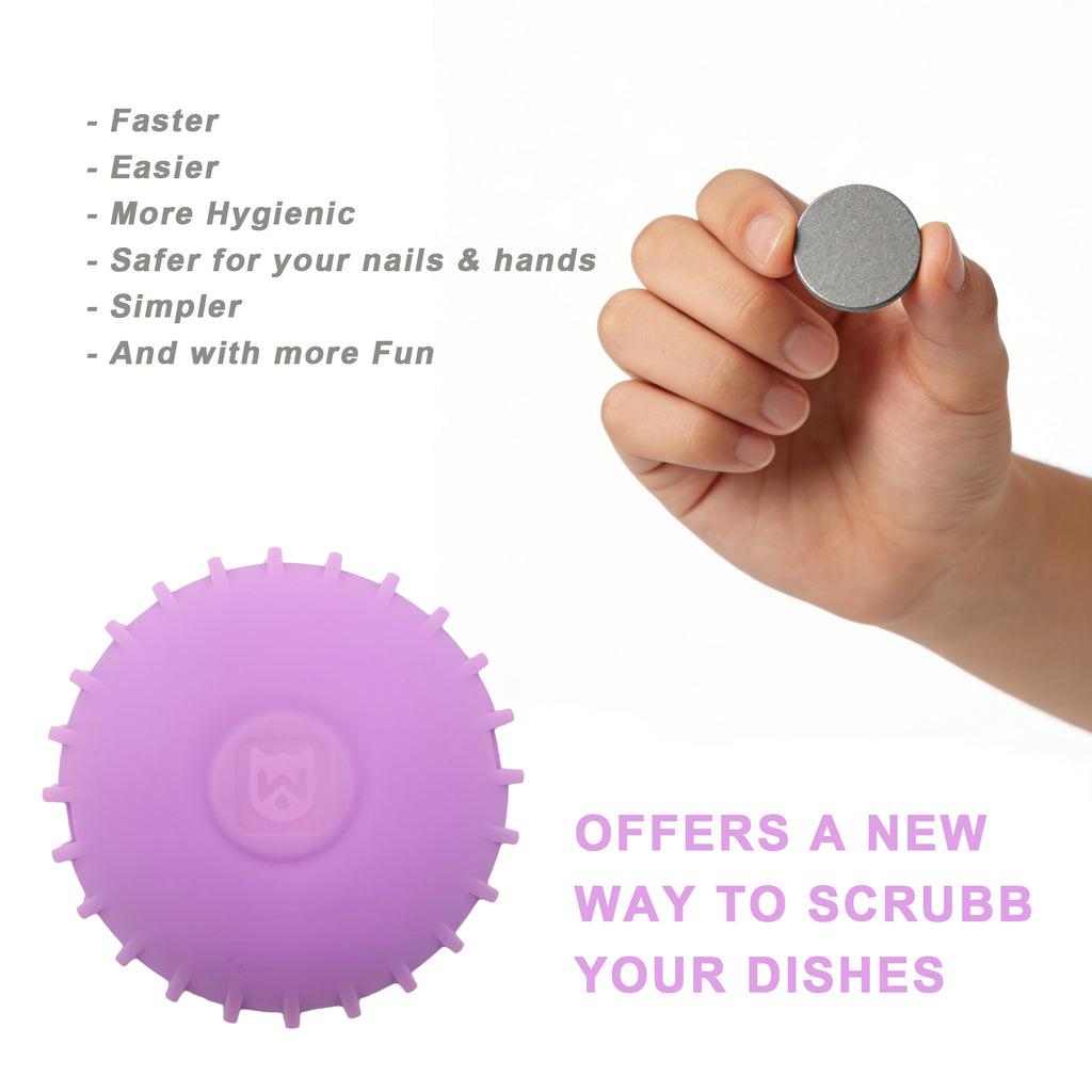 HerbAngel Multi-Functional Steel Wool Scrubber Brush