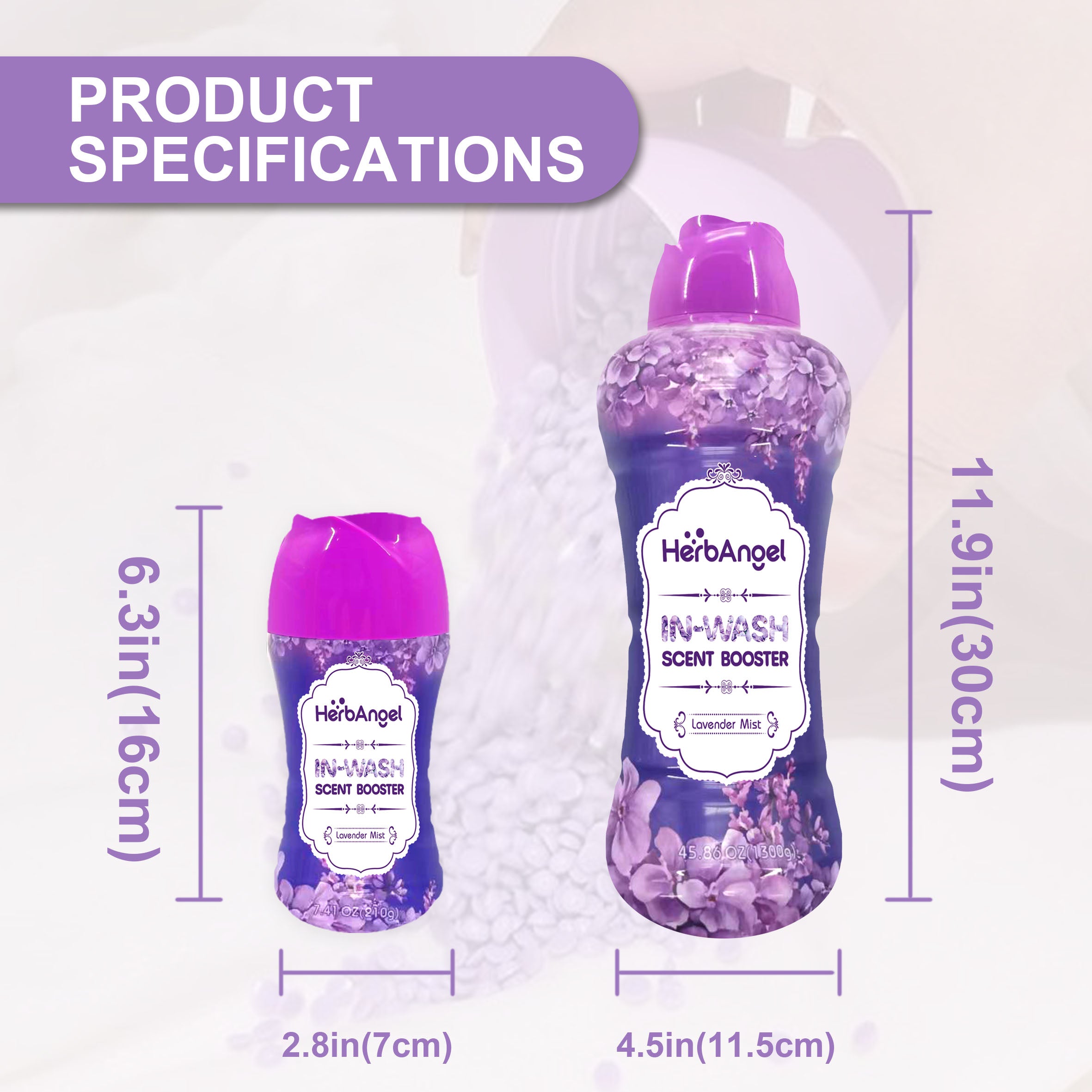 HerbAngel Lavender In-Wash Scent Booster Beads (210g/1300g)