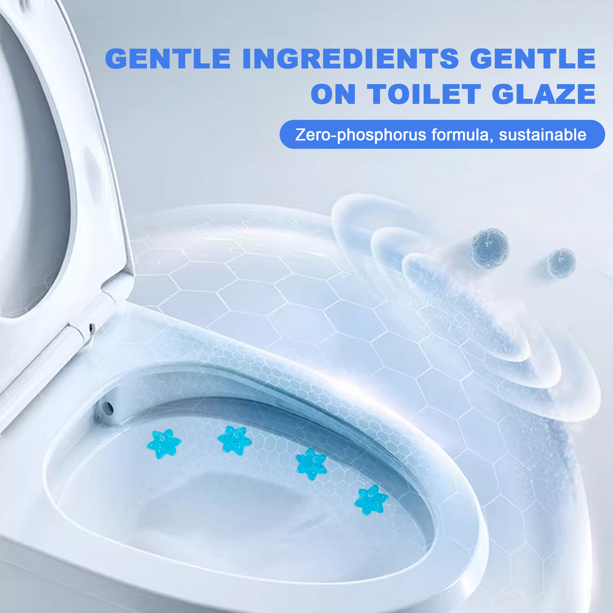 HerbAngel Toilet Gel Discs 6-in-1 (84 Flowers, Multi-Scent)