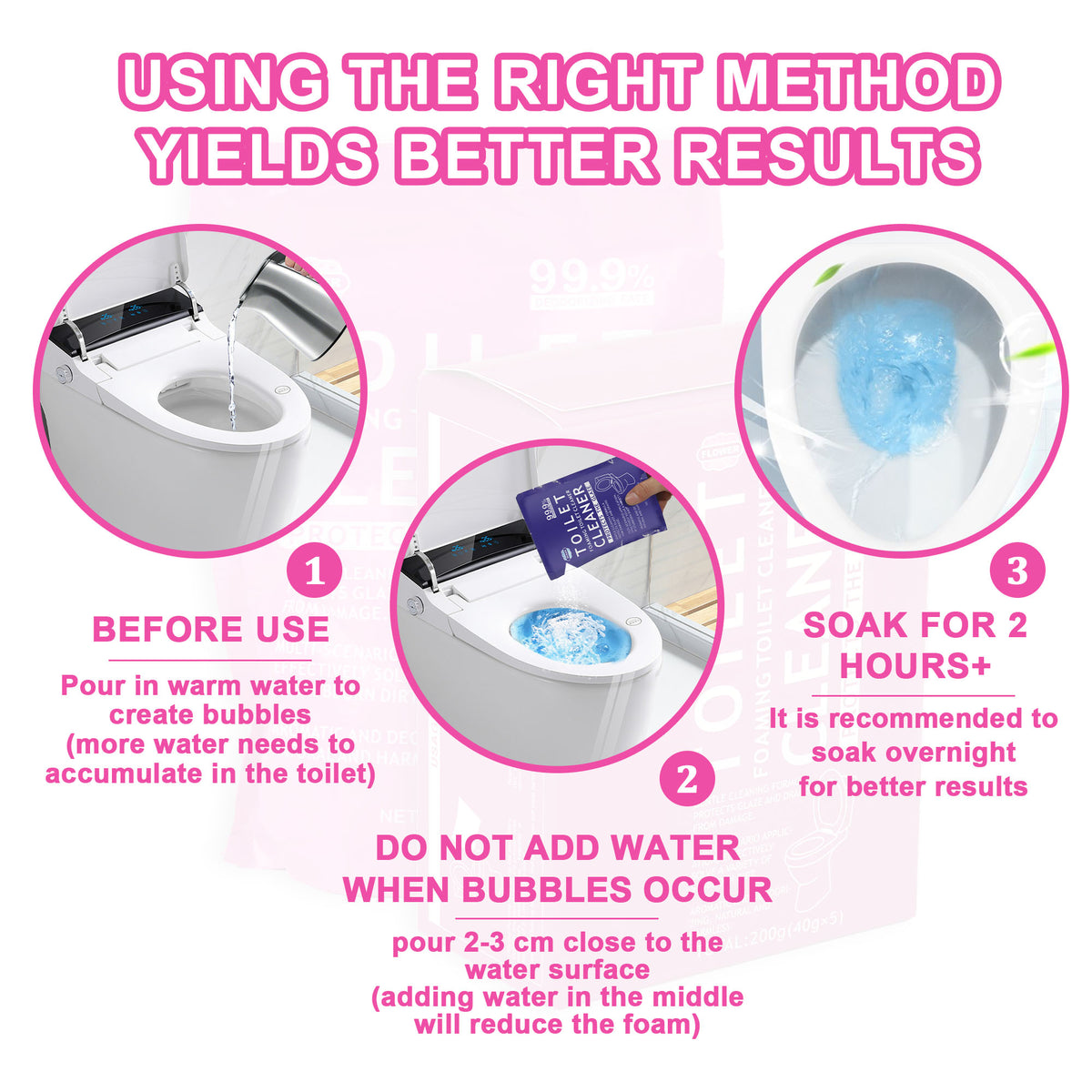 Flower Scent No-Scrub Toilet Foam Cleaner