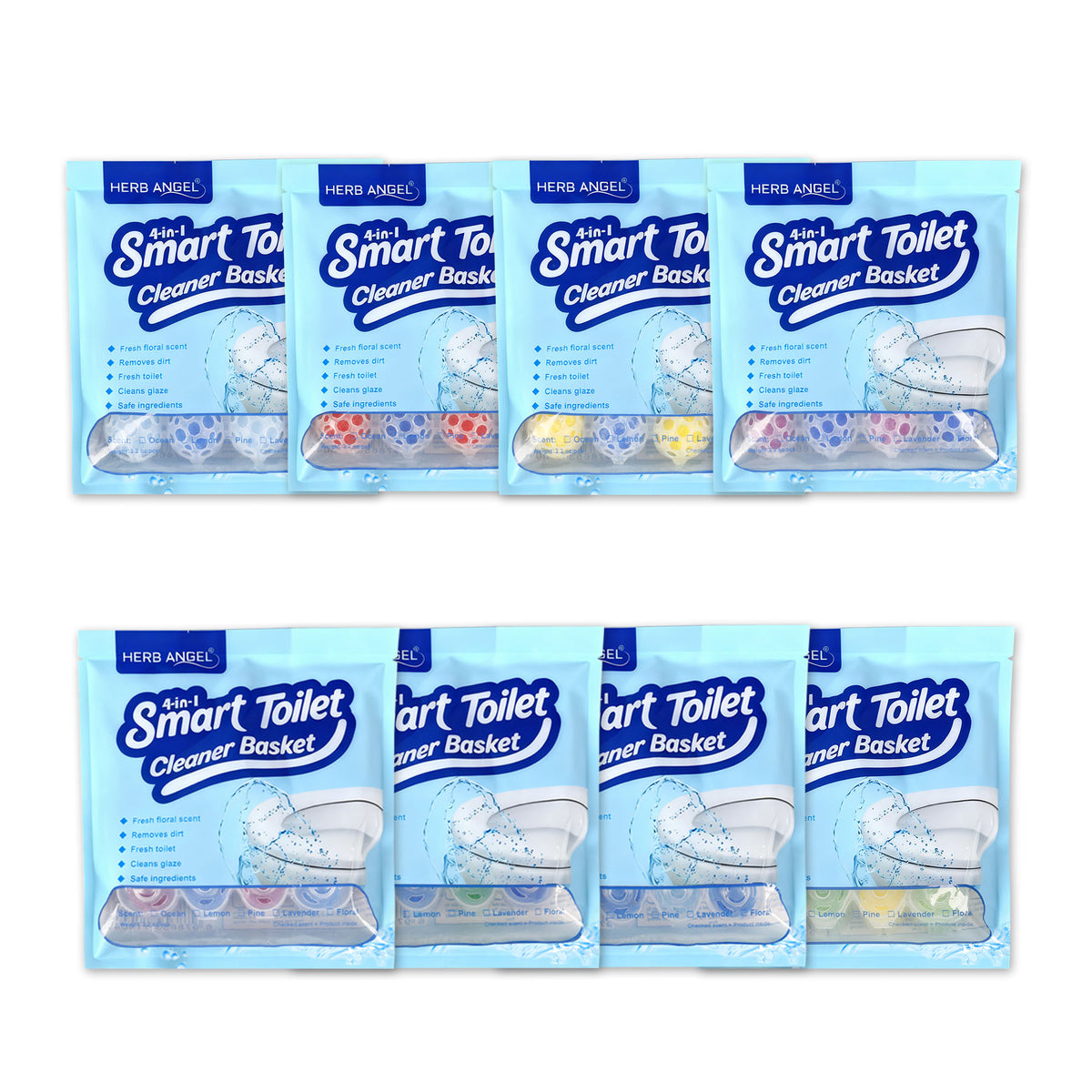 HerbAngel 4-in-1 Hanging Toilet Cleaner Balls