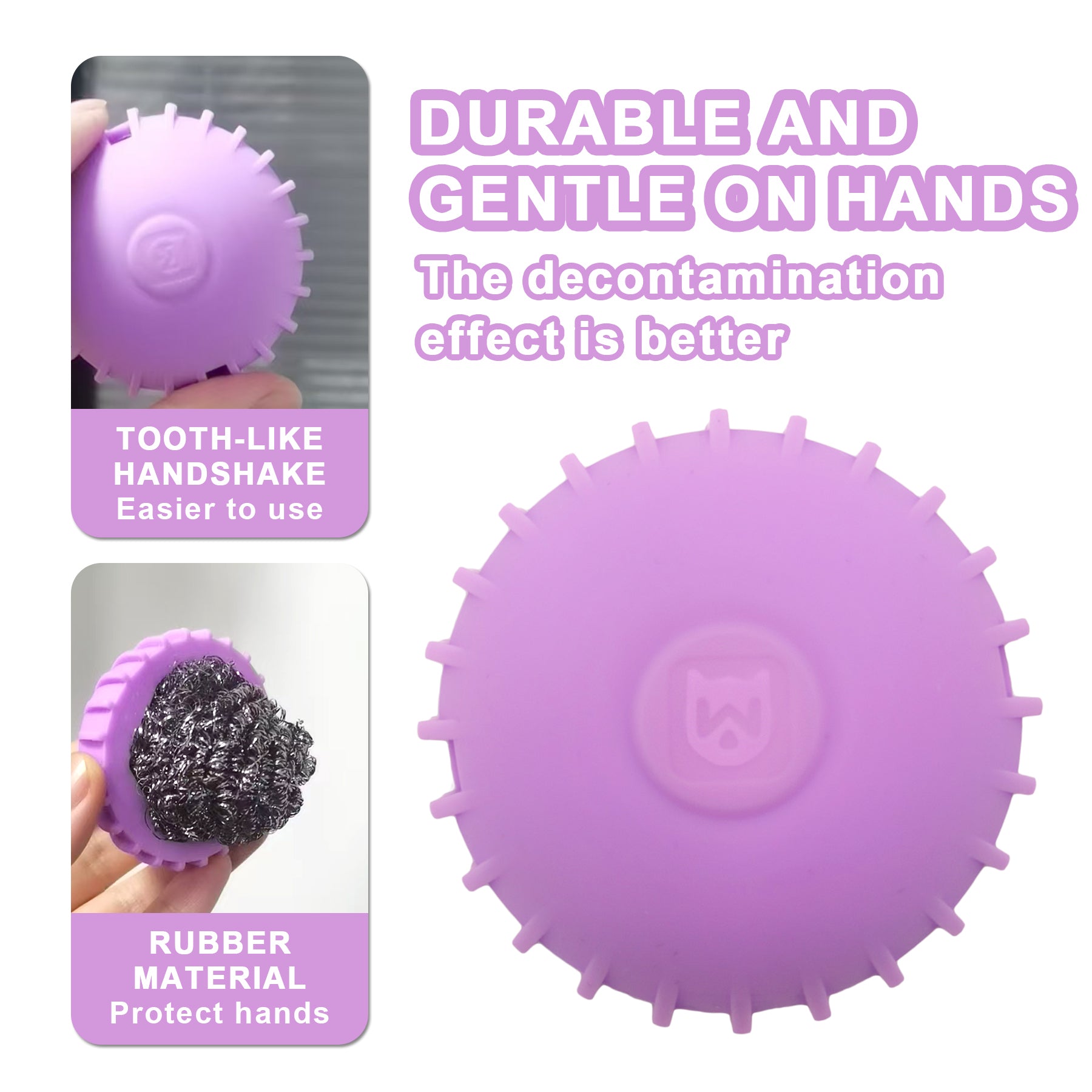 HerbAngel Multi-Functional Steel Wool Scrubber Brush