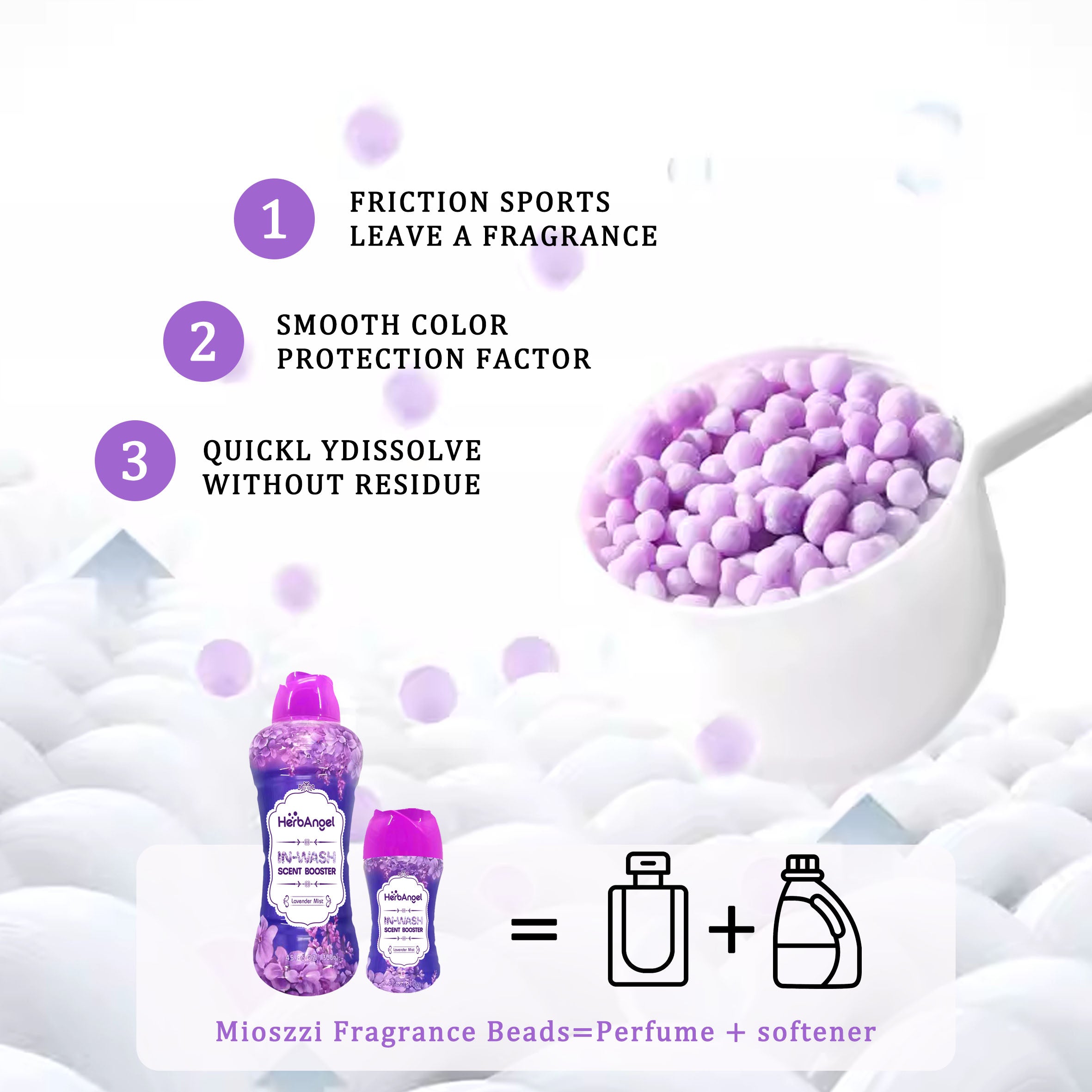 HerbAngel Lavender In-Wash Scent Booster Beads (210g/1300g)