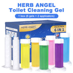 HerbAngel Toilet Gel Discs 6-in-1 (84 Flowers, Multi-Scent)