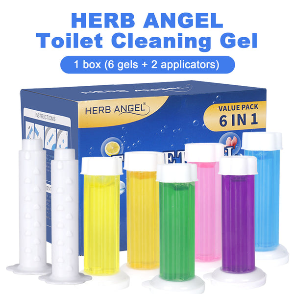 HerbAngel Toilet Gel Discs 6-in-1 (84 Flowers, Multi-Scent)