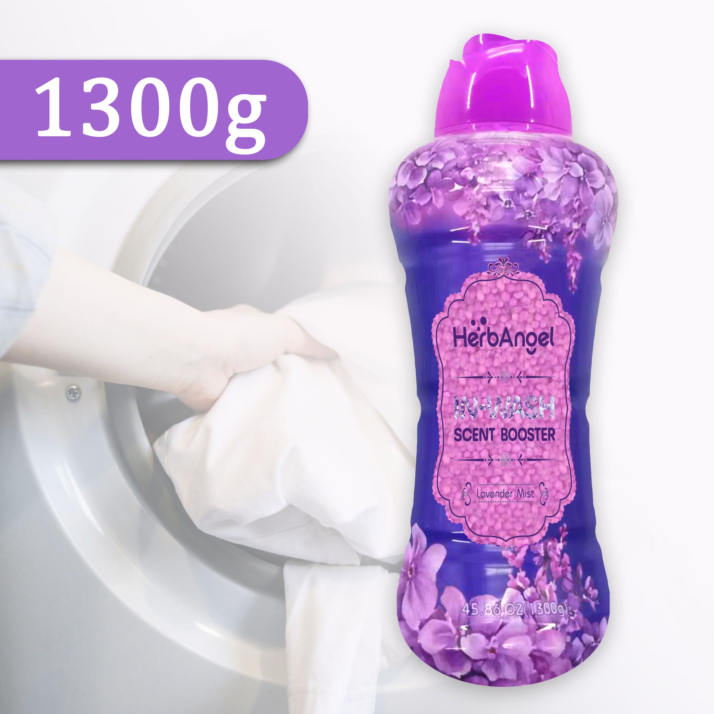 HerbAngel Lavender In-Wash Scent Booster Beads (210g/1300g)
