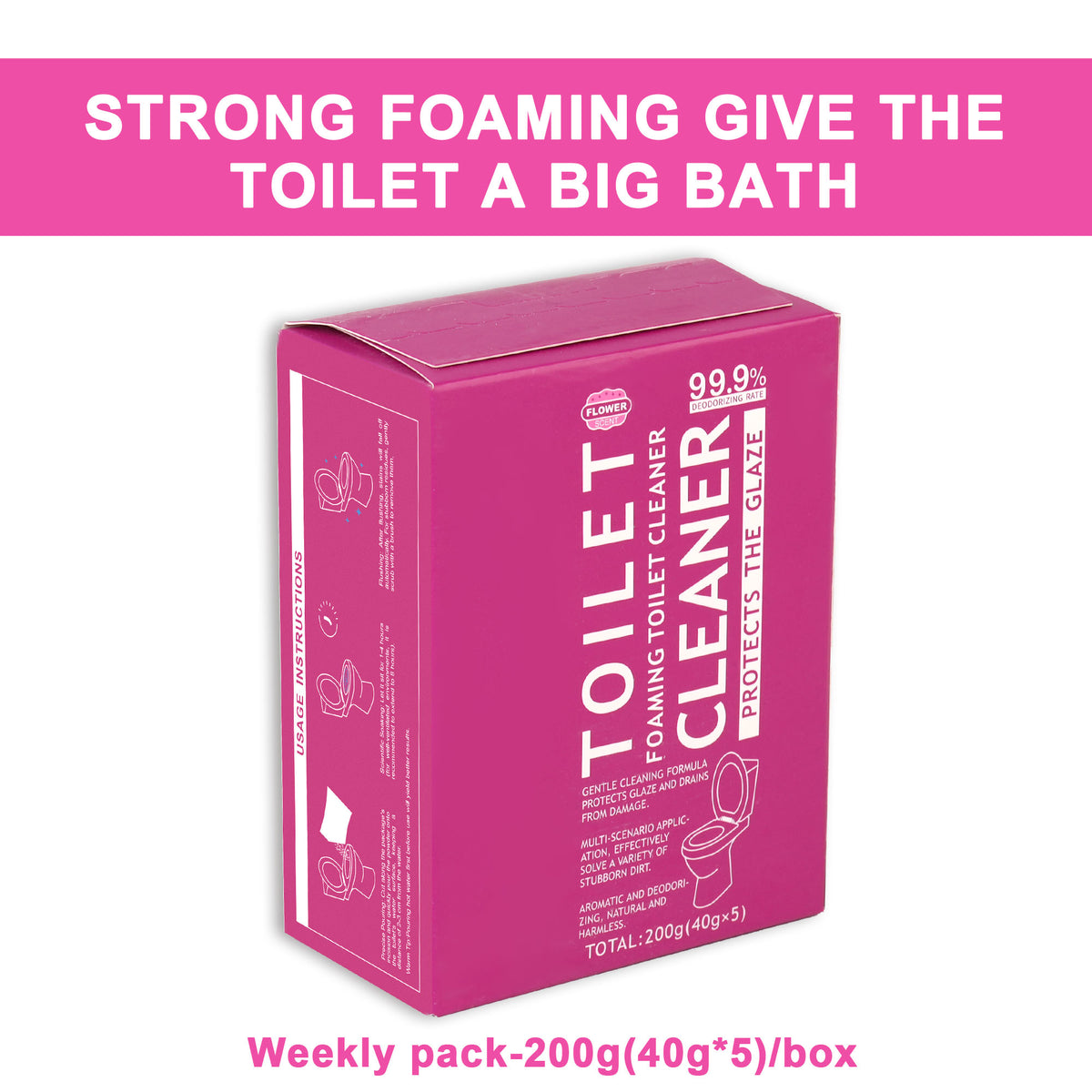 Flower Scent No-Scrub Toilet Foam Cleaner