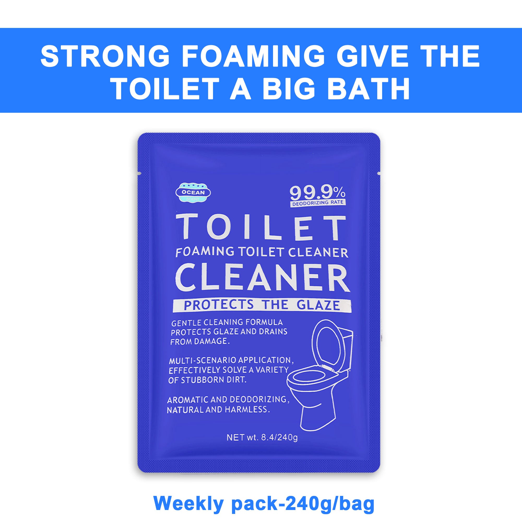 Ocean Fragrance No-Scrub Toilet Foam Cleaner