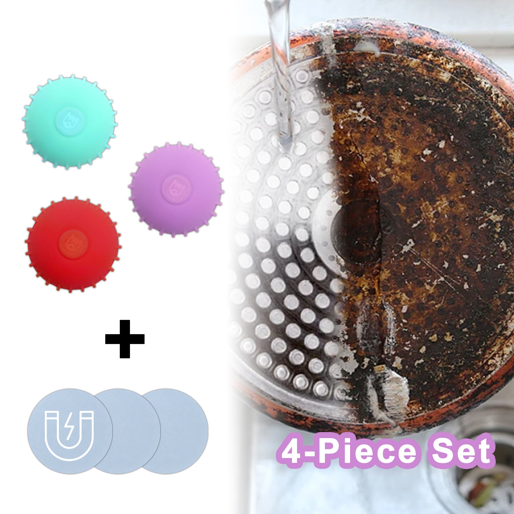 HerbAngel Multi-Functional Steel Wool Scrubber Brush