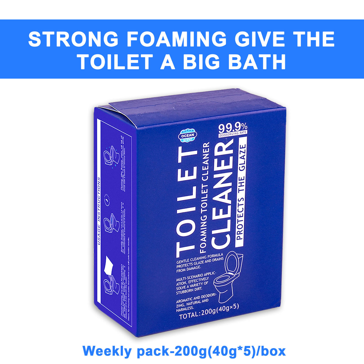 Ocean Fragrance No-Scrub Toilet Foam Cleaner