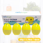 HerbAngel Fridge Deodorizer Balls, Odor Eliminator (4 Pack)